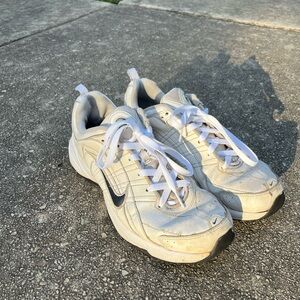 White and Black Athletic Sneakers